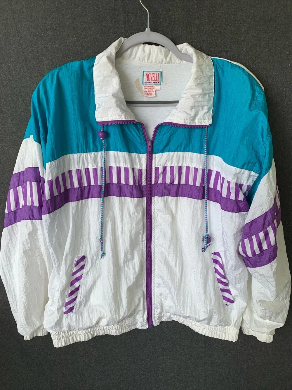 Vintage Track Suit 80s 90s Novelli Sport Jacket Pants Women’s Large